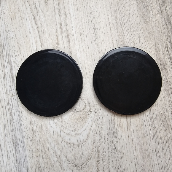 Rhinestone Checkered Coasters 2 piece Set - Picture 3 of 6